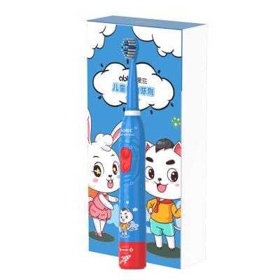 China Promotional high quality ABS food grade silicone clean brand portable electric toothbrush for kids for sale