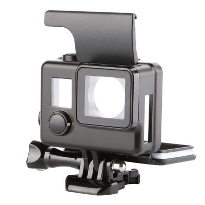 China Wholesale Black Side Open Protective Housing Case High Quality PVC Material For Gopros Heroes 3 Black Silver Skeleton Protector 4 3+ Cover for sale