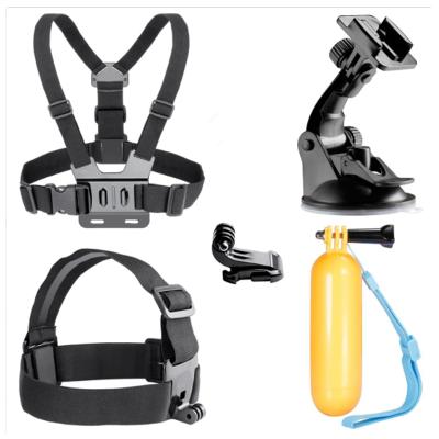 China Fast Delivery Promotion For GoPro 5-in-1 Accessories Set Breast Strap / Main Strap / Floaty Bar And Suction Cup For GoPro Hero 6 5 4s 4 3 2 1 for sale