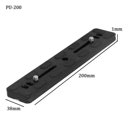 China PU-200 Delivery Time Universal 200mm Quick Release Quick Plate For Benro B1 B2 B3 Arca Swiss Tripod Ball Head for sale