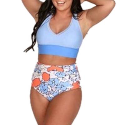 China Latest new arrival breathable swimwear for fat women plus size swimwear and beach wear for sale