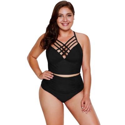 China Wholesale New Women's Plus Size High Waist Plus Size Designer Swimwear 2021 for sale