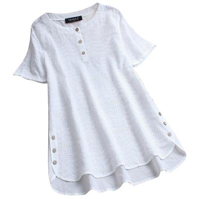 China RTS Breathable Comfort Cotton Tops For Fat Ladies Plus Size Women T Shirt Dress for sale