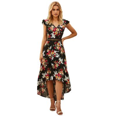 China New Arrival Summer Fashion Women's Bohemian Floral Long Maxi Dress Breathable Casual Dress for sale