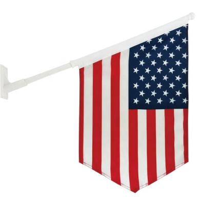 China USAWall USAWall USAWall Custom Mount Cheap Outdoor Polyester Flag Health Care Institutes Plastic Printed Wall Sign Holder for sale