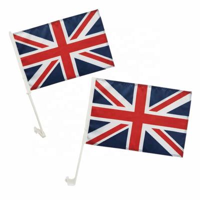 China Healthcare Institutes 12x18 ft Polyester 100% Car Flag High Quality Custom Printed UK Flag United Kingdom Car Window Flag for sale