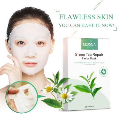 China Organic Moisturizer Moisturizer OEM Face Mask Tea Leaf Mask Green Shape And Face Use Moisturizing Face Mask Korean for sale