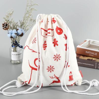 China Durable 2021 New Products Free Design Backpack Cotton Fashionable Drawstring Bag for sale