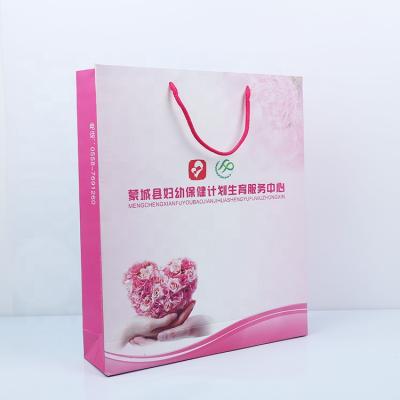 China Logo Custom Printed Gift Paper Eco-friendly Wholesale Recyclable Bags Durable Paper Bag for sale