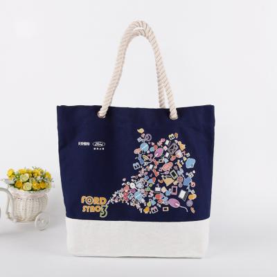 China High Quality Custom Advertising Cotton Bags High Quality Canvas Beach Slit Bags for sale