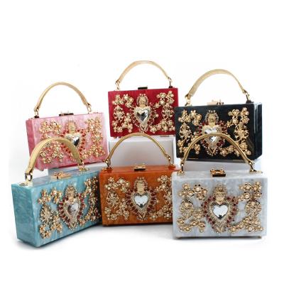 China Fashion Women Acrylic Clutch Handbags Evening Clutch Bag Acrylic Shoulder Cross - Body Messenger Bags Travel Totes School Wallet Wedding Party for sale