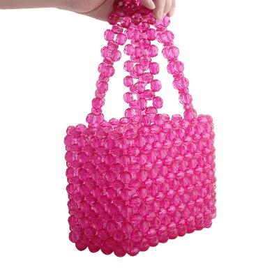 China Luxury Crystal Beaded Cross Shoulder Bags Designer Evening Clutch Bags Women Handbags Transparent Luxury Bag - Body Bag Purse Yellow White for sale