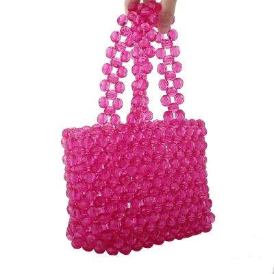 China Luxury Transparent Bag Luxury Handbags Women Bags Crystal Beaded Cross Shoulder Bag Purse Evening Clutch Bags Designer - Colorful Body Bag for sale