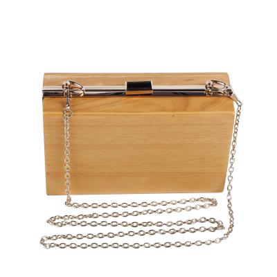 China Vintage Evening Clutch Bag Rectangle Chain Wallet Travel Shoulder & Wooden Cross Body Purse Messenger Bags Women Totes School Coin Purse for sale