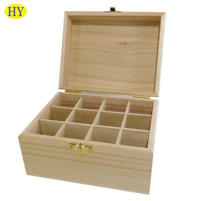 China Wholesale Handmade Cheap Unfinished Wooden Essential Oil Oil Box Eco - Friendly Wood Box for sale