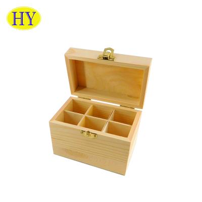 China Handmade Wooden Essential Oil Box Crafts Gift Packaging Box Handmade Wooden Essential Oil Display Box for sale