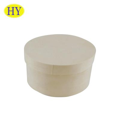 China Handmade Round Veneer Cake Box Catering Packaging Box Wooden Cheese Box for sale