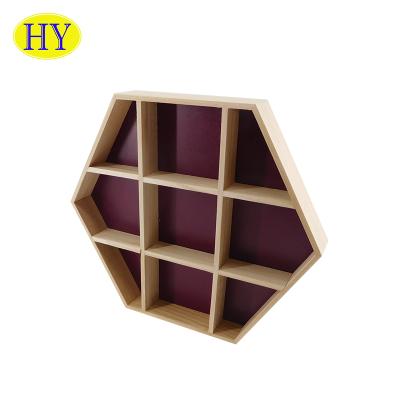 China Eco-friendly Europe Color Natural Wood Wall Mount Rack Shelves Wood Wall Shelf Design for sale