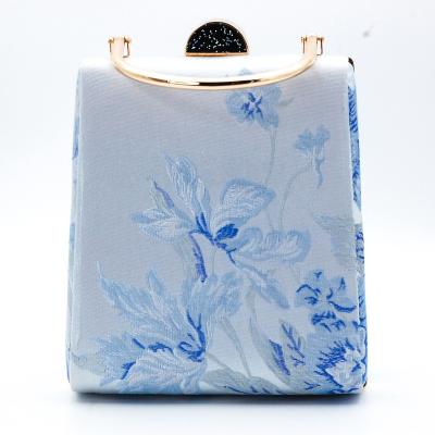 China Waterproof Handbag Silk Fabric Ladies Pinch Cross Strap Chain Shoulder Bag Purses Luxury Women Brands Customized Handbags for sale