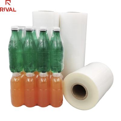 China Plastic Shrink Moisture Proof Wrap Packaging Transparent Wrapping Roll Film For Bottle for sale