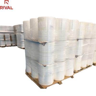 China Pallet Wrapping Machine Moisture Proof Wrapping Film Clear Plastic Jumbo Roll Film Stretch 23 Micron for sale