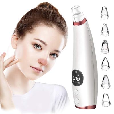 China Home Rechargeable Electric Vacuum Blackhead Machine Suction Removal Acne Treatment USB Facial Pore Remover for sale