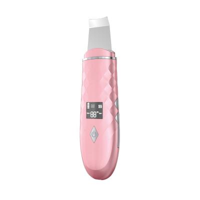 China 2020 Newest Pink Ultrasonic DEEP CLEANING Skin Scrubber for sale