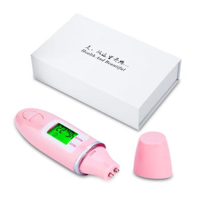 China High Quality New Patent Portable Rechargeable LCD Digital Skin Moisture Monitor Analyzer Skin Moisture Tester For Home Used for sale