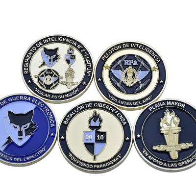 China Wholesale Custom Army Metal Challenge Coin USA Factory Price Commemorative Coins for sale