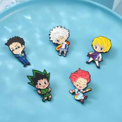 China Europe Custom Character Soft Enamel HXH Pins Anime Lapel Pins for sale