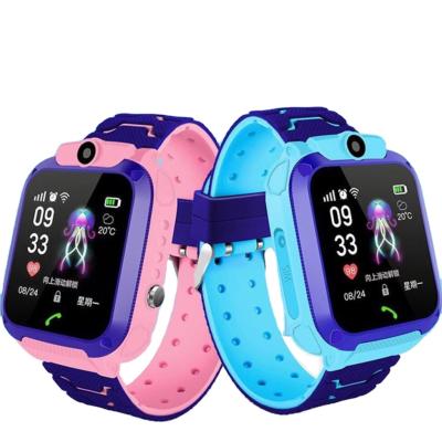 China Q12 Touch Screen Children's Smart Watch Setting Call Depth Waterproof Watch Kids Smart Watch for sale