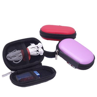 China For Earphone Coin Purse High Quality Mini Oval Earphone Data Cable Storage Bag Money Shield Key U Shield Waterproof Bag for sale