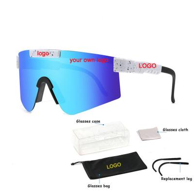 China 2023 New Fashionable Sports Sunglasses Men's TR90 Frame Sports Cycling Sunglasses UV400 Polarized Windproof Sun Glasses for sale