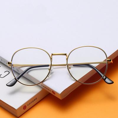 China Anti blue light glasses ready factory price current wholesale promotional cheap eyeglasses metal eyeglasses men sight spectacle metal optical frames for sale