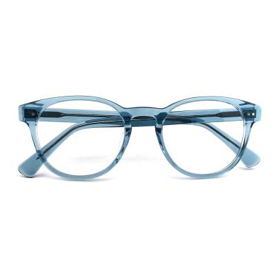 China Classic 2023 new factory logo fashion retro round optical women custom eye glass eyeglasses glasses frames directly for sale