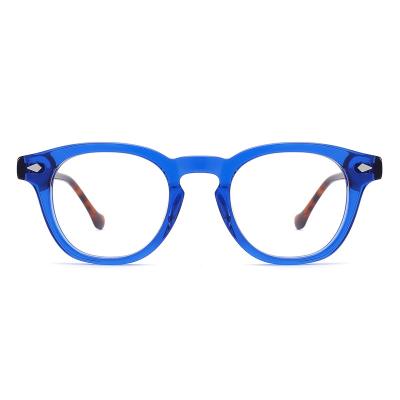 China New Classic 2023 Designer Round Acetate Optical Appearances Oversized Glass Shape Eye Logo Custom Glasses Frames For Men Women for sale