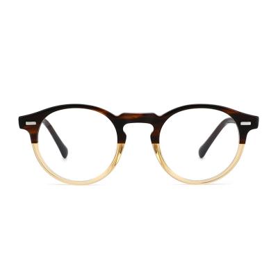 China Fashionable Wholesale High Quality Women Fashionable Men's Handmade Eyeglasses Frame Zhiheng Optical Eyewear Acetate Eyewear Glass Frame for sale