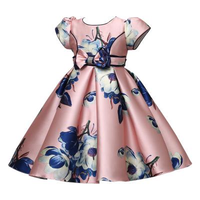 China Latest Summer Style Western Design Party Wear Kid Children Girl Dress Washable For Kid Girl for sale