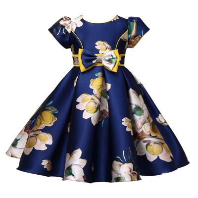 China 2020 Summers New 5-9 Years Baby Formal Dresses Wholesale Breathable Sweet Elegant Short Sleeve Crew Neck for sale