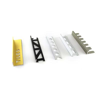 China Modern Ceramic Edge Protector Corner Metal Strips Aluminum L Shaped Silver Transition Profile Tile Trim for sale