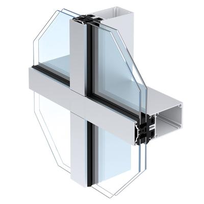 China Facade Waterproof Exterior Panel Curtain Wall Accessories Aluminum Glass Hook Frames Crystal Curtain Hang System for sale