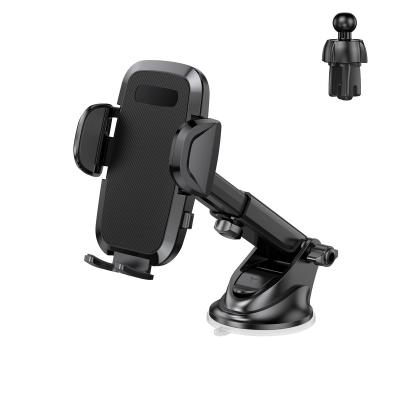 China Adjustable 2 in 1 Universal Car Air Vent Phone Holder Cradle Car Dash Mount Cell Phone Holder for iPhone for sale