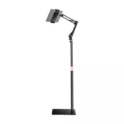 China Floor Adjustable Mobile Stand Live Broadcast Bed Phone Rotating Stand And Tablet Stand for sale