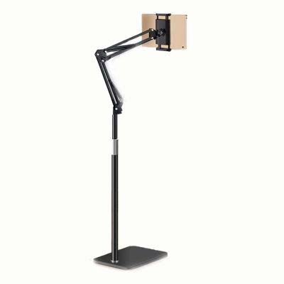 China Adjustable Height 360 Rotatable Tablet Stand Floor Mobile Phone Holder for Bed Desk for sale