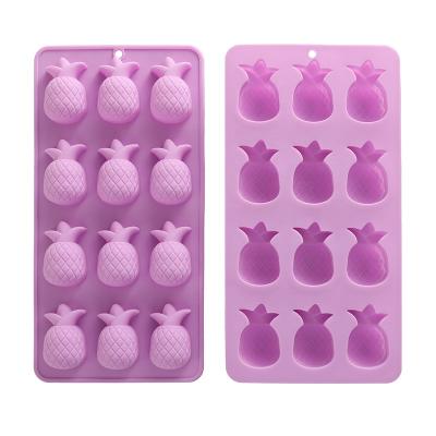 China Viable food grade in summer silicone ice tray silicone ice cream mold silicone ice cream mold chocolate mold pineapple flamingo cactus for sale