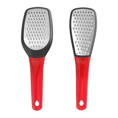 China 2pcs Durable Kitchen Tool Kitchen Instrument Stainless Steel Citrus Lemon Zester Cheese Grater Zesting Flat Grater for sale