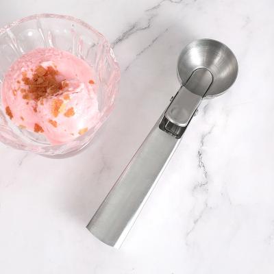 China Low MOQ Scooper Sustainable Hot Selling Large And Small Stainless Steel Ice Cream Cookie Scoop Kitchen Tool With Non Slip To Handle Anti Freeze for sale