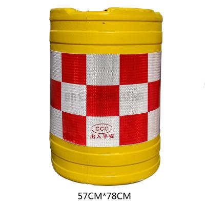 China Durable Pvc Road Safety Crash Proof Cylindrical Road Cone Road for sale