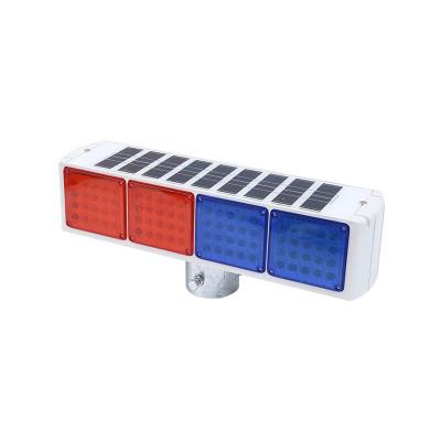 China Solar Powered Transportation Hub LED Traffic Lights Red And Blue Strobe Temporary Traffic Lights for sale