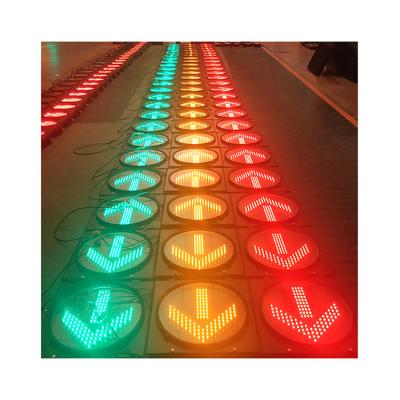 China Transportation Hub High Brightness LED24V Low Voltage DC 400mm Arrow Light Indicating LED Traffic Warning Lights for sale